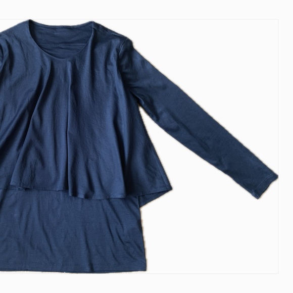 COS Longsleeve Peplum Pullover Top Black Small - Picture 6 of 9